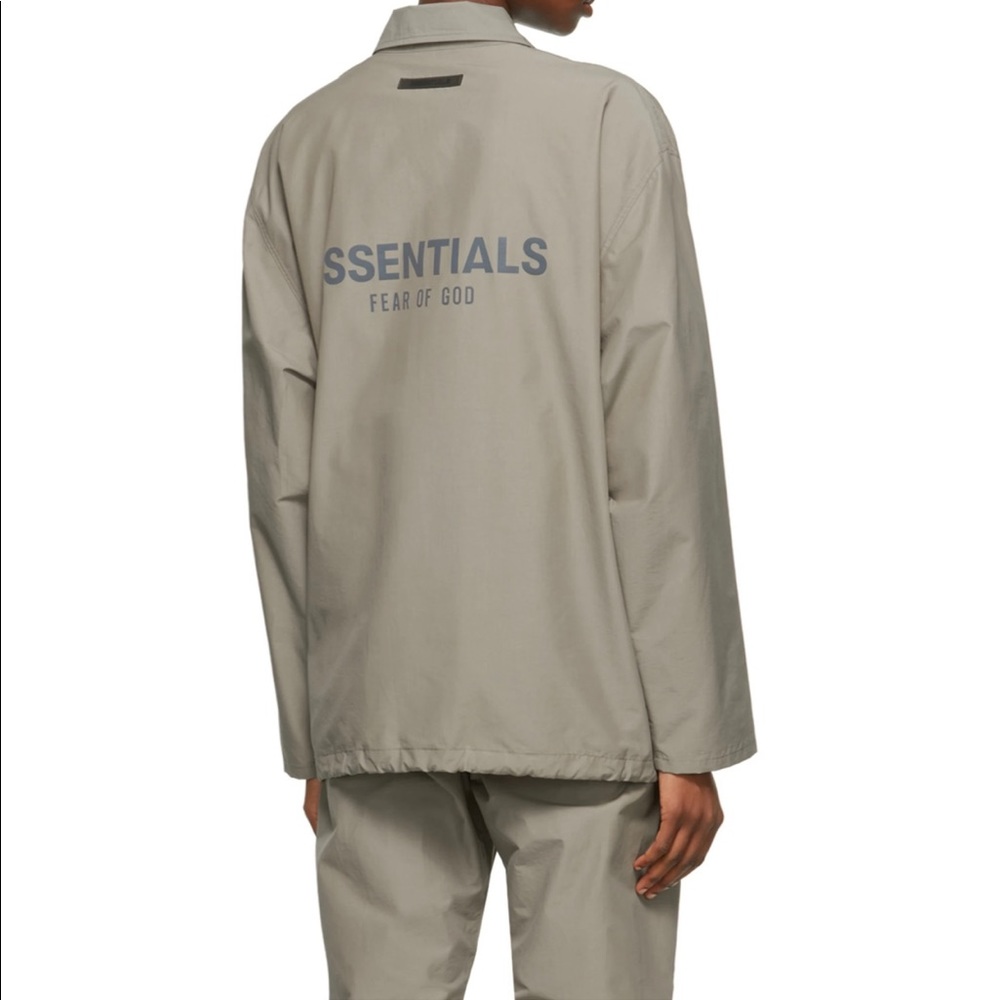 ESSENTIALS Cement Coach Jacket